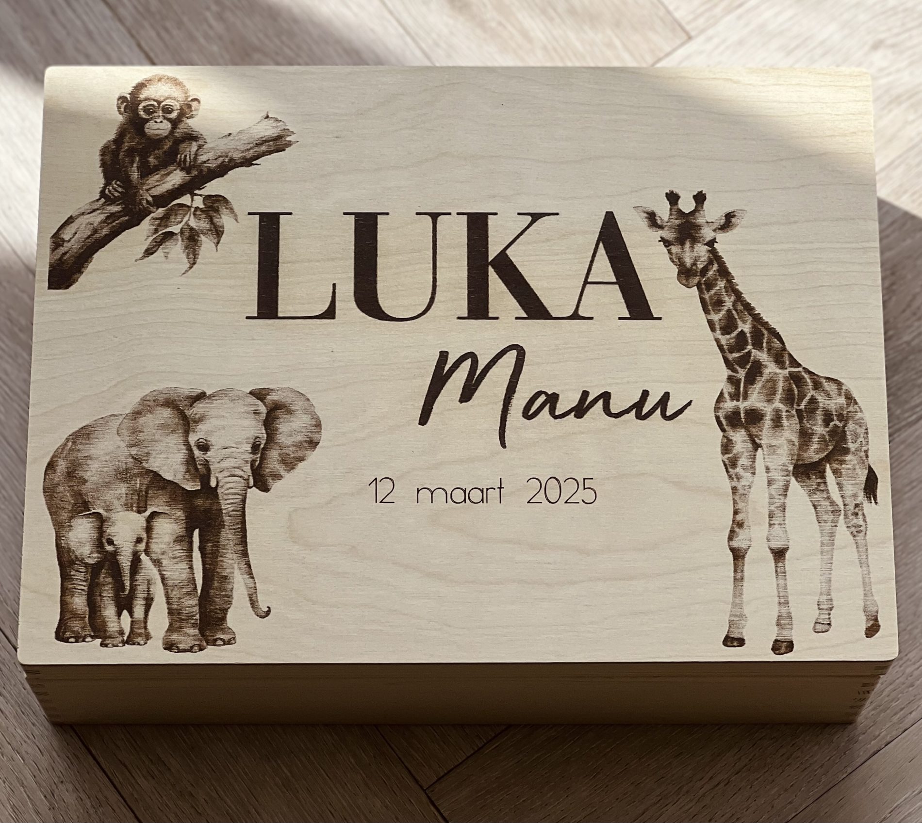 Geboortebox Jungle thema